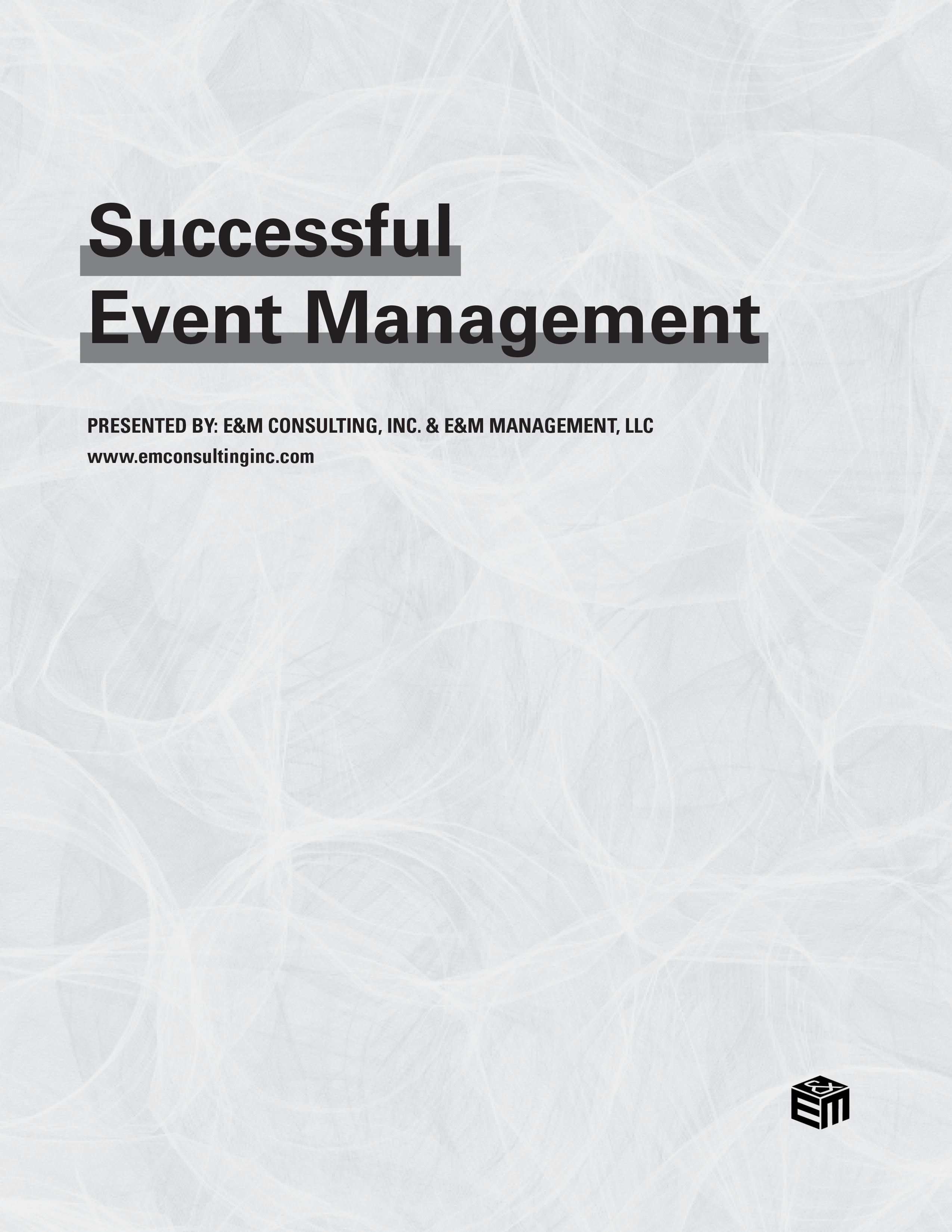 Grey fiber pattern for Successful Event Management